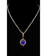 Blue Wedding drop necklace - Sterling silver pendant - 14k gold filled c... - £91.64 GBP
