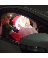 monsoon [CAR Santa] with Elf Inflatable Car Buddy Decoration Christmas H... - $40.49