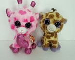 Ty Beanie Baby Lot Of 2 Giraffe Sweetums Pink Valentines Stuffed Animal ... - $22.76