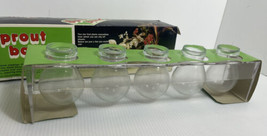 Vintage in box new acrylic Sprout Bank black plant holders unique find - £11.08 GBP