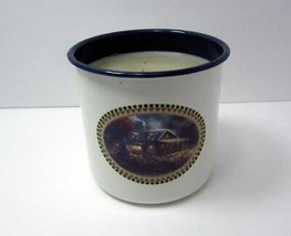 New Thomas Kinkade Painter of Light Hallmark Candle in Tin/Metal Holder 4&quot; x 4&quot; - £5.45 GBP
