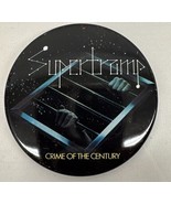 Vintage SUPERTRAMP &quot;CRIME OF THE CENTURY&quot; Promo Pinback Button Pin Badge - €17,07 EUR
