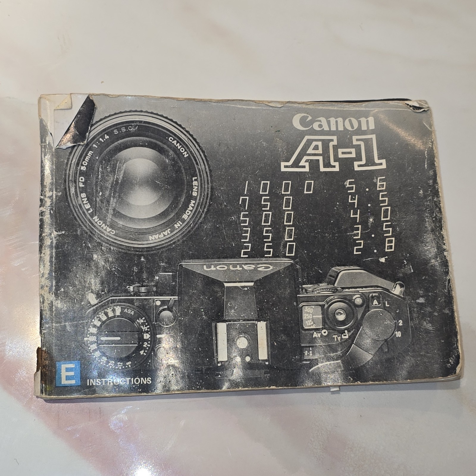 Canon A-1 Camera Manual Original Instruction Guide Book 70&#39;s - $8.79