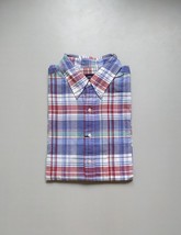 Brooks Brothers Check Button Down Casual Cotton Mens Shirt FTP 0011 - $35.64