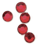 Round Rhinestones Embellishment 7mm Ruby - $15.59