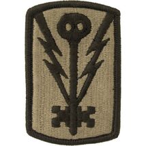 SEW ON PATCH 501st MILITARY INTELLIGENCE OD GREEN AR 670-1 REG AUTH OG10... - $11.43