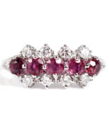 VINTAGE RUBY & 0.50CTW DIAMOND 14K WHITE GOLD RING SIZE 5.75 POLISHED - $838.57 CAD VINTAGE RUBY & 0.50CTW DIAMOND 14K WHITE GOLD RING SIZE 5.75 POLISHED - $838.57 CAD