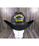 VTG Korea War Veteran Cowboy Hat Eagle Crest Lightly Worn Made in Mexico... - £29.70 GBP