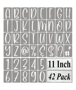 42 Pack Reusable Alphabet Letter and Number Stencil Templates for Painti... - €53,75 EUR