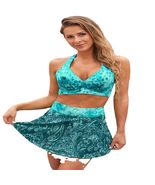 Women Tie Dye Bikinis Floral Print Swimwear Sexy Beachwear For Female Ba... - $32.19