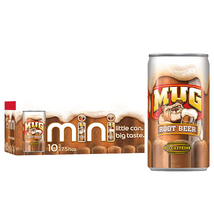 Mug Root Beer Soda, 7.5 Ounce Mini Cans, 10 Pack - $14.01