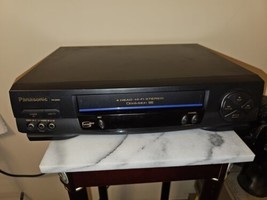 Panasonic PV-9451 VCR Omnivision Hi-Fi VHS Tape Player Vintage Working Blue Line - £44.36 GBP