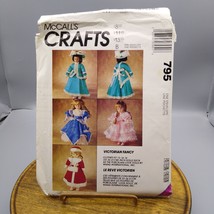 UNCUT Vintage Craft Sewing PATTERN McCalls 795, Victorian Fancy Doll Clo... - $6.33