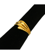 22 karat hallmark strong gold charm ring size us 5.5 niece proposal jewelry - $710.00