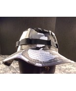 HAT SUN HOT WEATHER TROPICAL VENTED BOONIE BLACK &amp; WHITE CAMOFLAUGE MEDIUM - $391.06 MXN