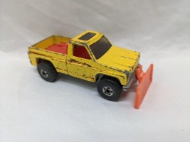 Vintage 1979 Hot Wheels Yellow Snow Plow Toy 3&quot; - $19.79