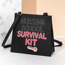 2023  Nurse Pattern Square Bags Fashion Tote Bags Women  Bag Casual Trendy Cross - £120.95 GBP