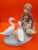 Lladro Food For Ducks 4849 By Alfredo Ruiz 1973 Original - £94.63 GBP