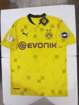 Erling Haaland Borussia Dortmund German Cup Stadium Home Soccer Jersey 2020-2021 - £67.40 GBP