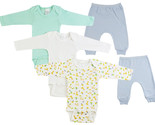 Boy 100% Cotton Infant Boys Long Sleeve Onezies and Joggers Large - $34.84