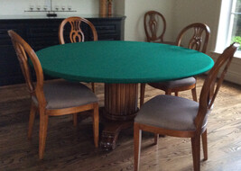 FELT style poker table cover in SPEED LITE fits 60&quot; ROUND TABLE pad cust... - $125.00