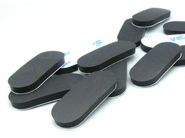 3/4&quot; x 2&quot; x 3/16&quot; Oval Shaped Rubber Feet  3M Backing  Various Package Sizes - £8.96 GBP+