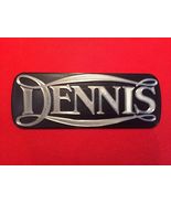 Reproduction Vintage Plastic Badge Emblem Logo Motif Mascot For DENNIS T... - $22.00