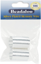 Memory Wire Ring .62mm .5oz-Silver-Plated - 99 Coils - £9.20 GBP