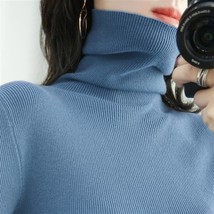 Ter autumn and winter wear women pullover wear long sleeved knit bottoms high neck long thumb200