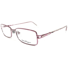 Salvatore Ferragamo Eyeglasses Frames 1737-B 611 Rose Gold Crystals 51-17-135 - $60.44