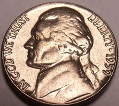 Vereinigte Staaten UNC 1959-P Jefferson Nickel ~ Excellent - £3.27 GBP