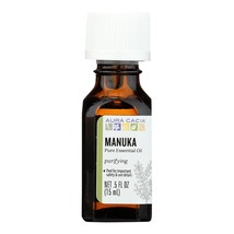 Aura Cacia Manuka Essential Oil | GC/MS Tested for Purity | 15ml (0.5 fl. oz.) - £41.55 GBP