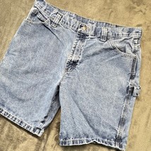 Wrangler Relaxed Fit Carpenter Denim Shorts Size 36 Blue Mens - $29.99