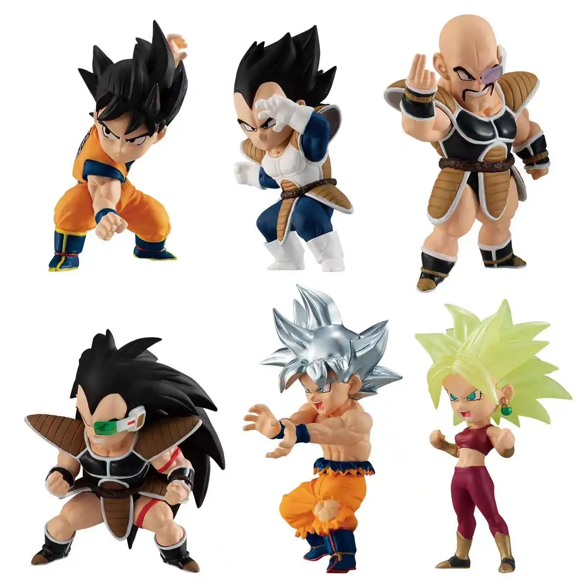 6pcs Dragon Ball Anime Figurines Set Vegeta Son Goku Actions Figures PVC Super - £15.51 GBP