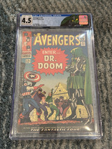 The Avengers #25 Marvel Comics Feb 1966 CGC 4.5 Fantastic Four &amp; Dr Doom Graded - £353.81 GBP