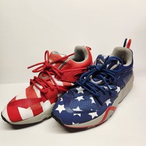 Puma Blaze Of Glory High Risk Red White Blue Sneakers 362096 01 Men&#39;s Si... - $923.62 MXN