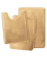 Gold 3PC Bathroom Rug Memory Foam Bath Mat Set  - €63,29 EUR