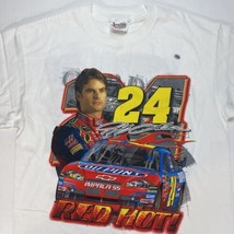 Jeff Gordon NASCAR T Shirt Mens Large Chase White 2 Sided NASCAR #24 Y2K - £25.35 GBP