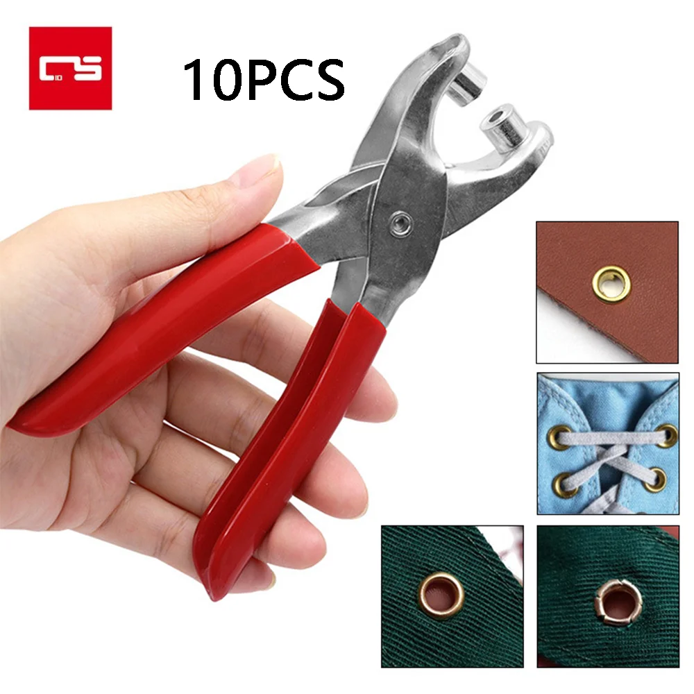 1 Set Eyelet Fixing Cloth Leather Belt Shoe Hole Punch Pliers Sewing Machine Bag - $14.26