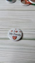 Vintage American Girl Grin Pin I Heart My Family Pleasant Company - $3.95