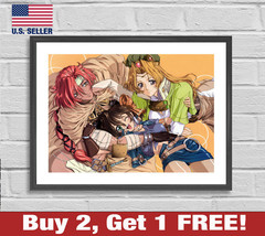 Rune Soldier Poster 18&quot; x 24&quot; Print Anime Wall Art Louie the Rune Soldier 4 - £10.60 GBP