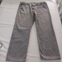 Levis 501 Men's 44x32 Fits 40×30 Gray Denim Distressed Cotton Pockets Jeans image 15