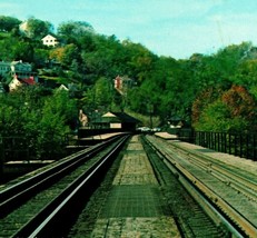 Harpers Ferry WV Telephoto of Baltimore &amp; Ohio RR Bridge UNP Chrome Postcard O13 - £2.19 GBP