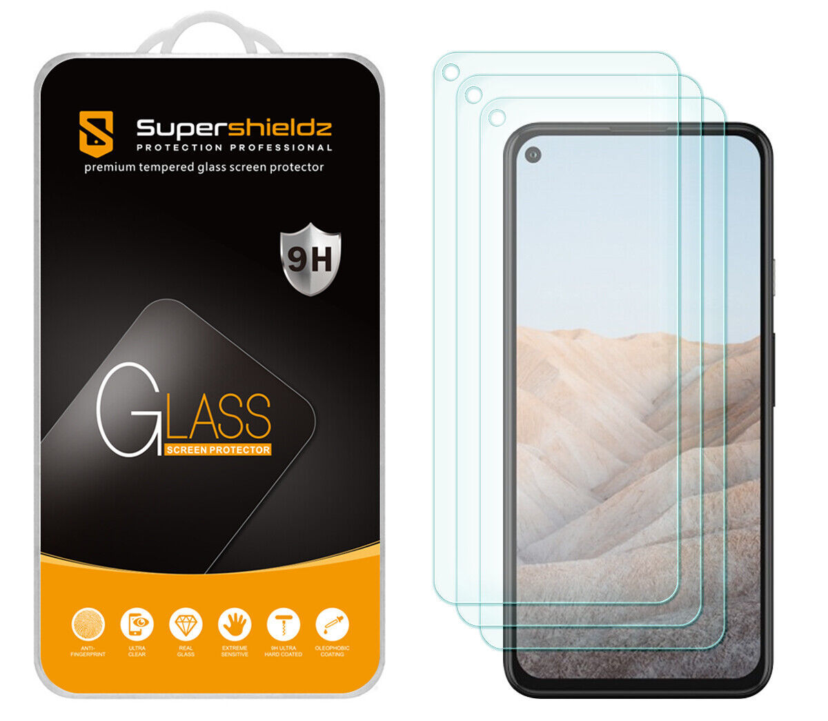 Primary image for 3-Pack Tempered Glass Screen Protector For Google Pixel 5A 5G