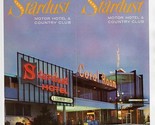 Stardust Motor &amp; El Cortez Hotel Brochure &amp; Receipt 1950 San Diego Calif... - $27.72