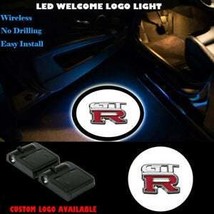 2x PCs GTR Logo Wireless Car Door Welcome Laser Projector Shadow LED Light Emble - £18.78 GBP