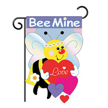 Bee Mine - Applique Decorative Garden Flag - G151039-P2 - $19.97