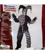 Evil Jester Black/White Kids / Teen Costume Large 10/12 - $33.46 CAD