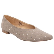 Esprit Women Danika Slip On Pointed Toe Studded Ballet Flat Size US 8 Stone Grey - £23.22 GBP