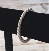 Vintage Stretch Bracelet / Bangle - Unusual Twisted Metal - £11.00 GBP